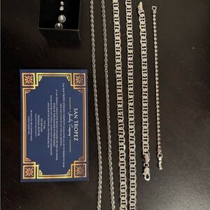 White gold Women's Jewelry Set